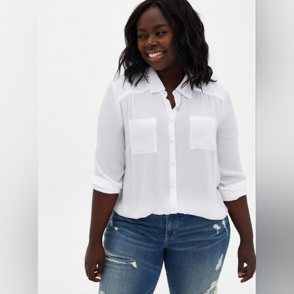 5 for $20 Torrid chiffon blouse